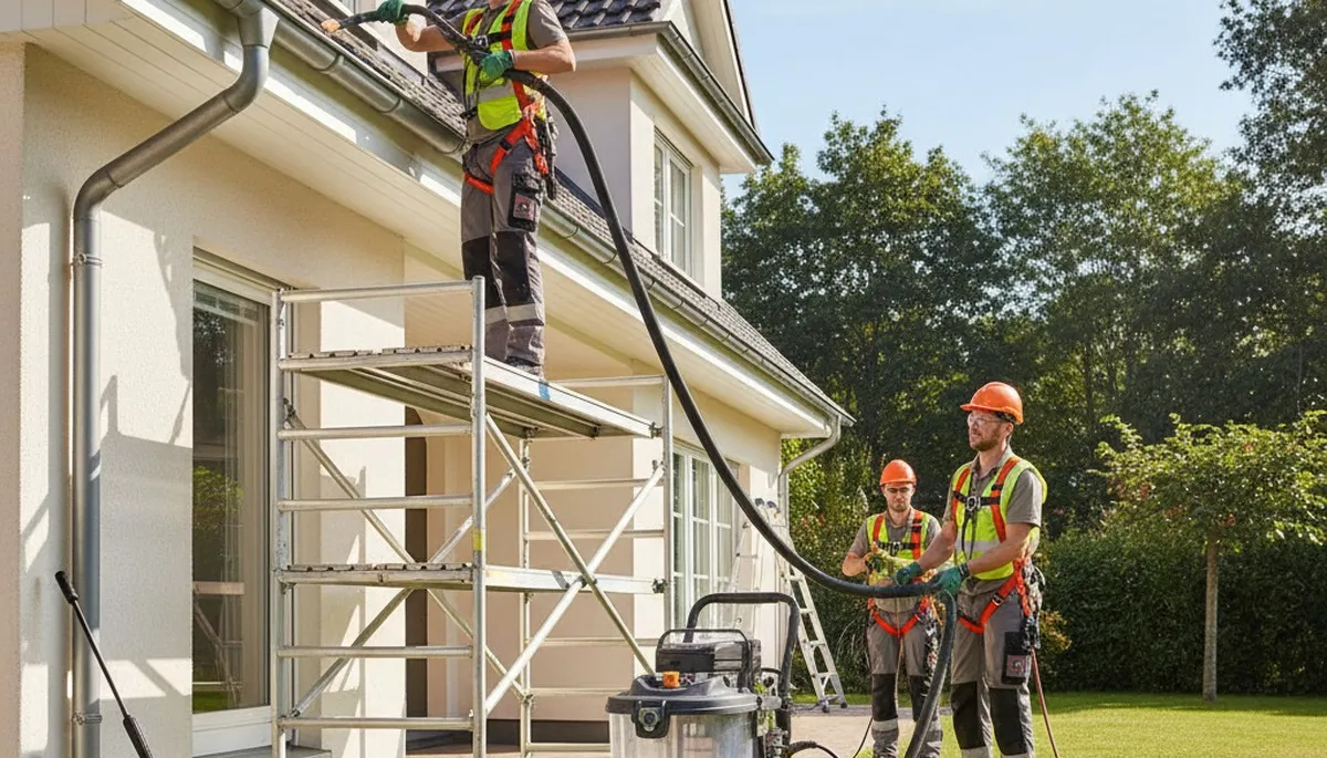 Milwaukee, WI gutter cleaning service by FX Remodeling & Exteriors for clear, protected gutters