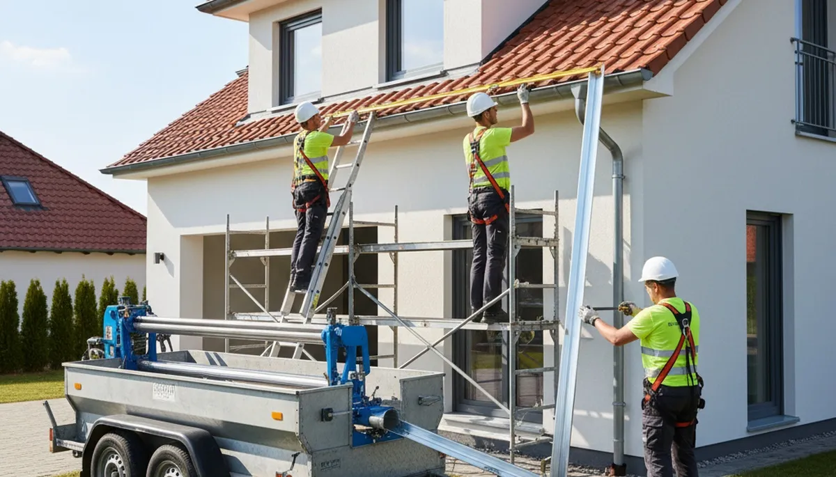 Milwaukee, WI seamless gutter installation by FX Remodeling & Exteriors for home water protection